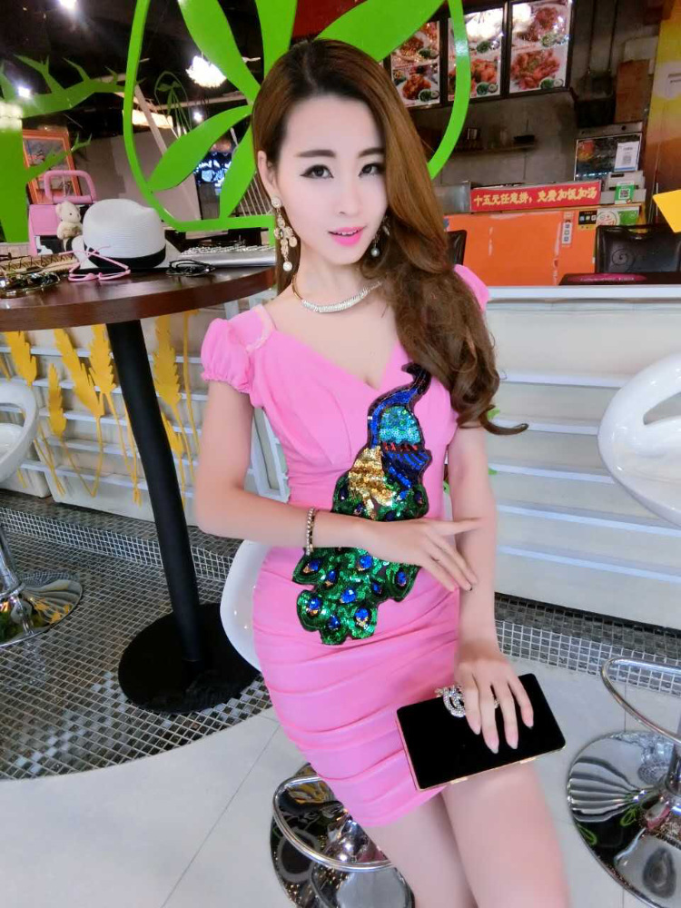 女装新款#性感夜店洗浴桑拿技师工服连衣裙夜场kt小姐公主服装包臀裙