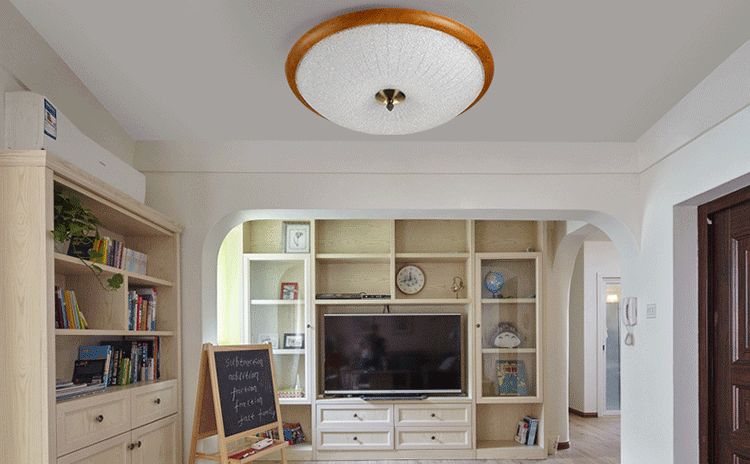 子兰灯饰 中式led吸顶灯圆形客厅餐厅过道卧室温馨卧室房间灯新中式