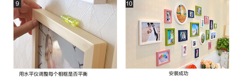 梦雅莉 实木挂墙摆台相框 7寸5 10寸16寸18 20 24 30寸创意相架儿童画框 白色 6寸挂墙