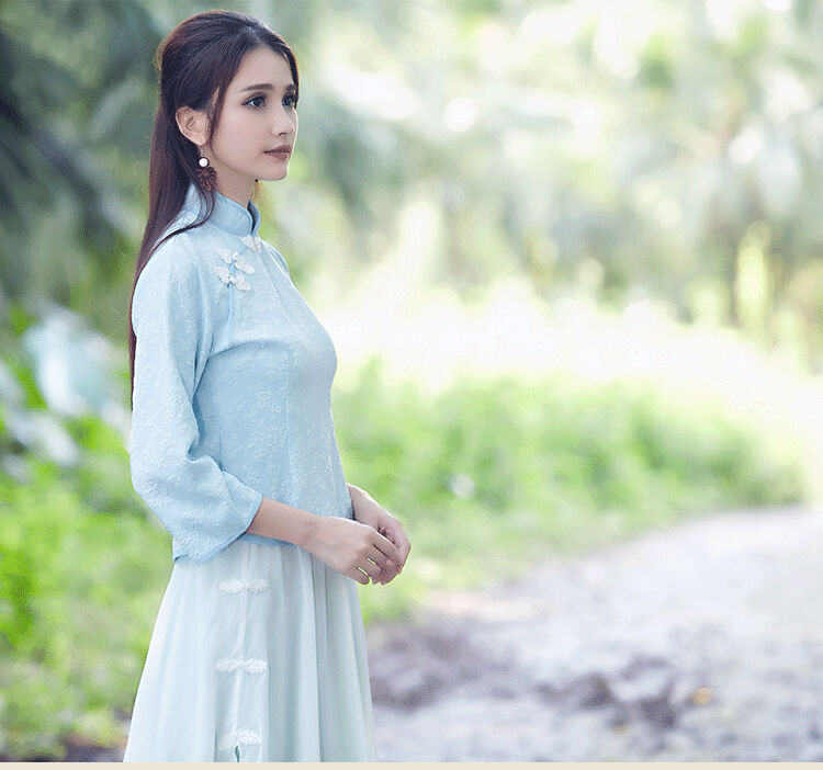 Zoun Carter 2015 Autumn new for women retro-disc detained qipao shirt stamp costume horn sleeveless shirts X020 light blue M picture, prices, brand platters! The elections are supplied in the national character of distribution, so action, buy now enjoy more preferential! As soon as possible.