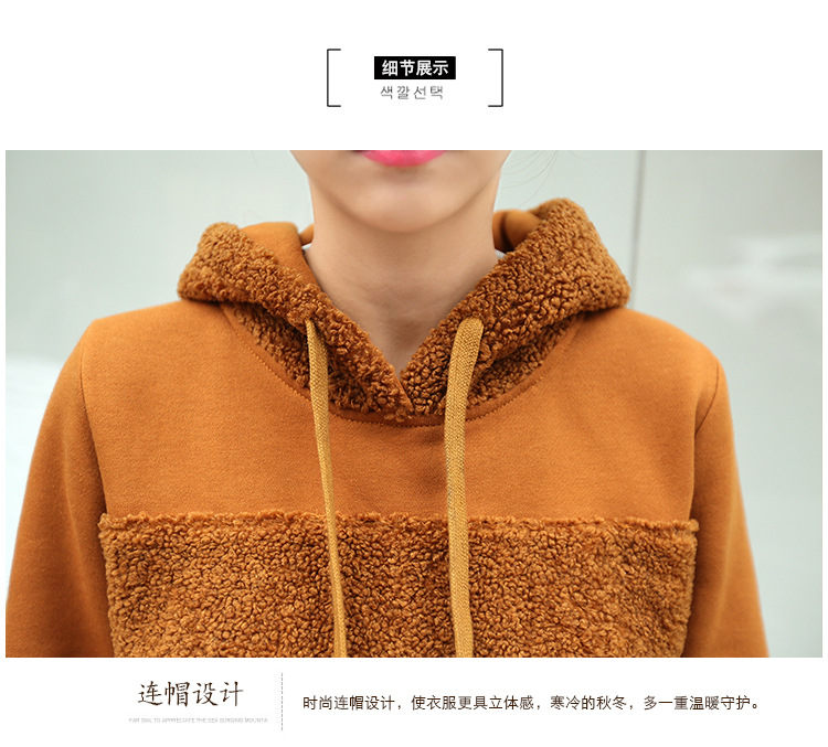 靓淑加厚卫衣女冬2015韩版时尚女装新款连帽马甲运动休闲服三件套套装女 黑色 L