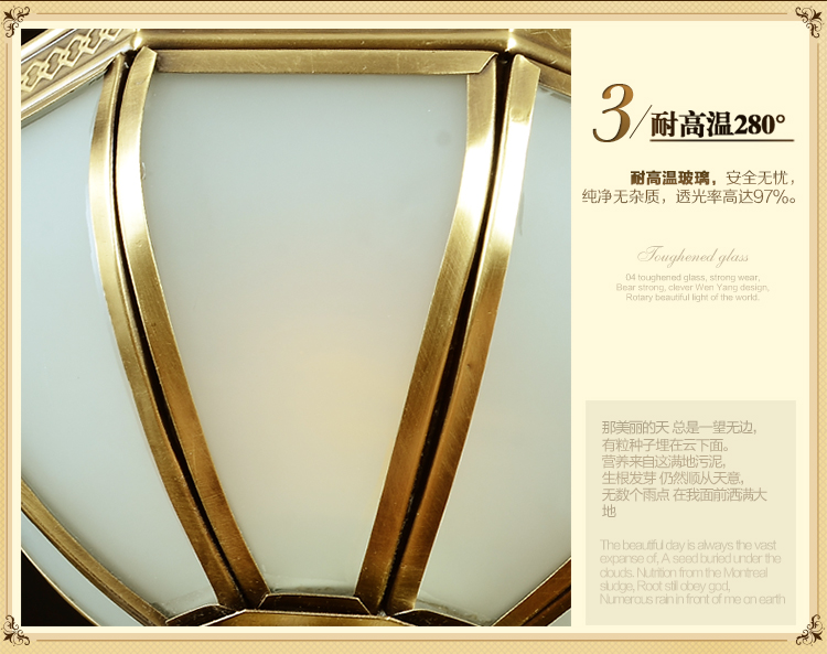 
                                        华艺灯饰 欧式床头灯卧室客厅过道阳台装饰灯全铜焊锡壁灯 DB36 壁灯 2头                