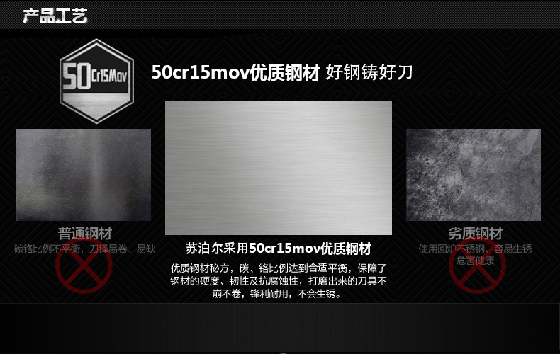 苏泊尔（supor）不锈钢菜刀厨房180mm切片刀KE180AD1