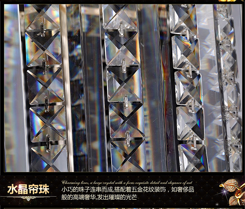 格灯堡欧式水晶吊灯楼梯灯 大吊灯复式楼梯酒店工程水晶吊灯9337 四层70*220+黄led灯泡