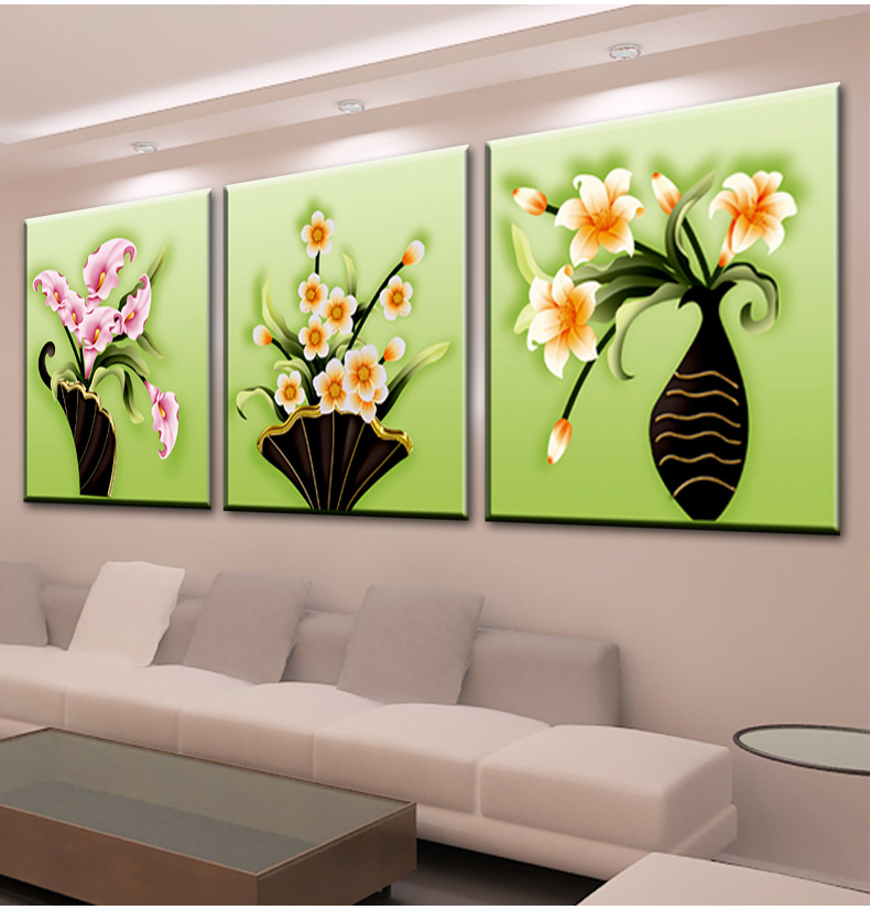 
                                        鸿胤皇室蒙娜丽莎水钻十字绣钻石绣5D钻石画三联画贴钻画圆钻满钻新款客厅魔方钻石贴画钻石秀钻 QT6232-33-34三件套 长0.50米*宽0.50米                