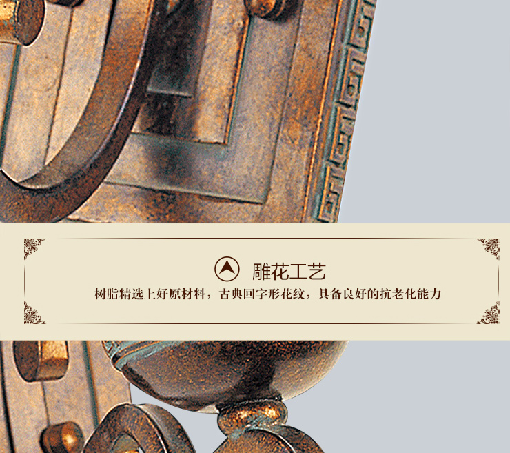 蒙特丽 客厅卧室书房玄关床头壁灯8116 美式田园复古壁灯 安德莉叶(B) 2头 带光源