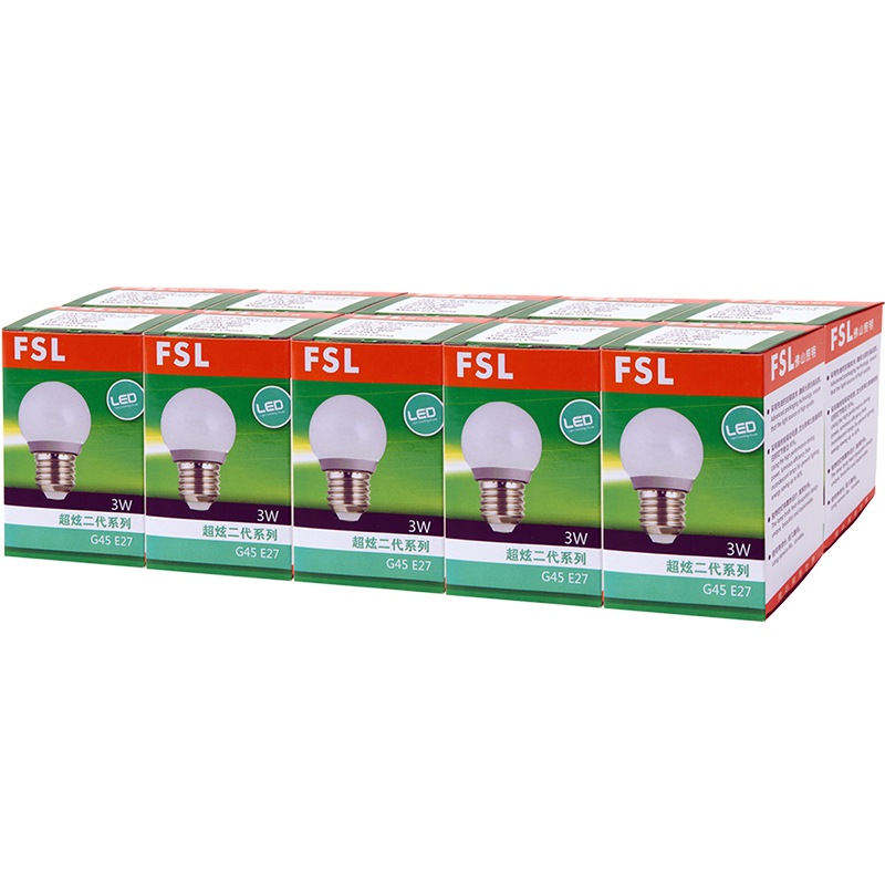 佛山照明（FSL）LED灯泡节能灯泡3W大口E27日光...