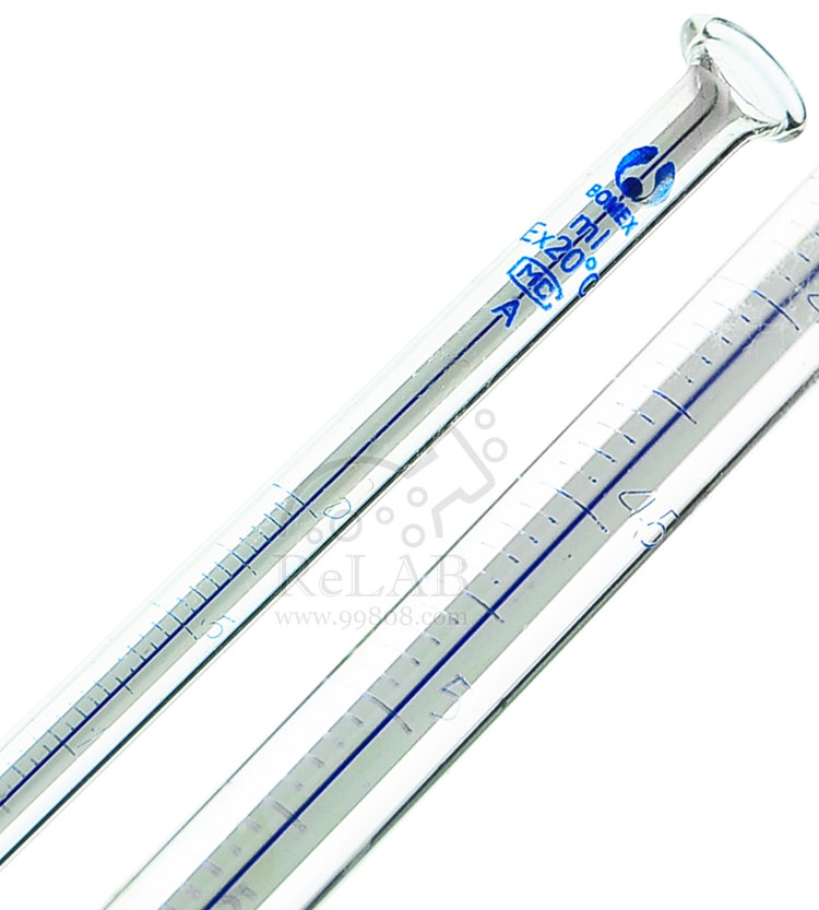 酸性蓝线具塞滴定管a级25ml透明酸式玻璃滴定管含增票云程