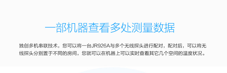 美德时（Anymetre）JR926A  高精度无线语音电子温湿度计