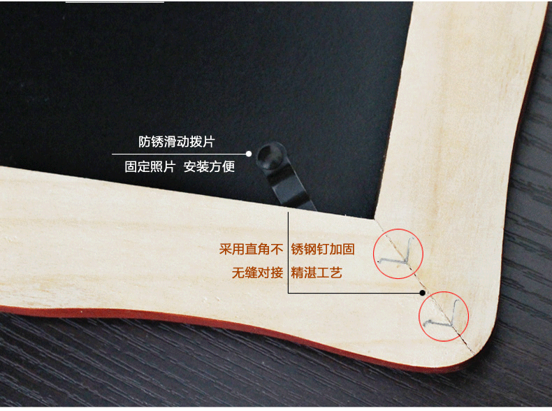梓晨 照片墙 欧式相片墙 相框墙 客厅 实木复古 创意相框画框组合 白咖混搭
