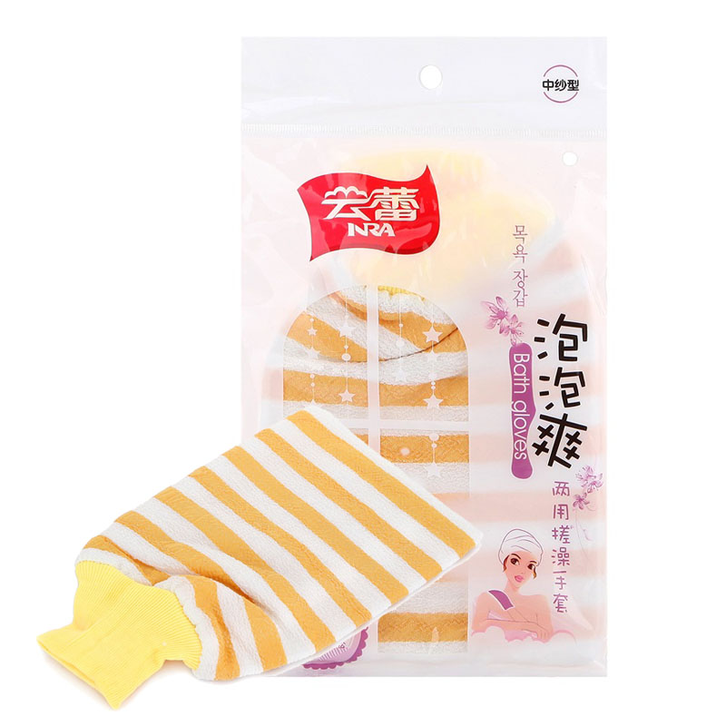 云蕾 搓澡巾 两用搓澡手套(中砂) 10854