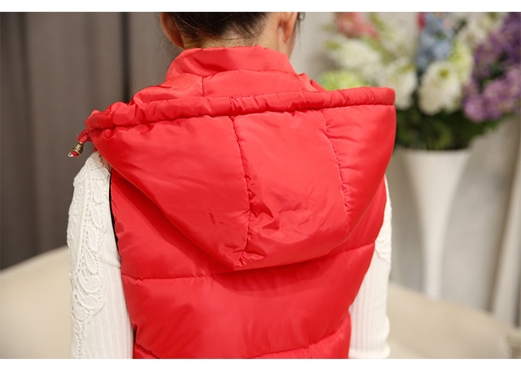 HILADY2015新款秋冬棉马甲女中长款马夹棉服修身棉坎肩薄款棉衣女006  黑色 L