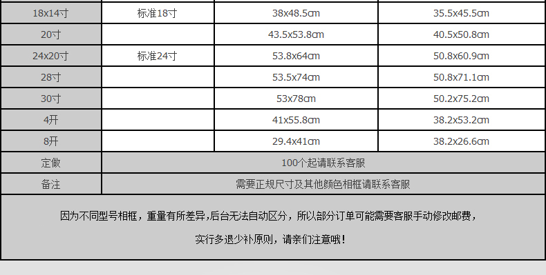 
                                        古笛（GUDI） 实木大相框16寸18寸2024寸3036寸4k8开A3创意挂墙拼图画框 原木色 16寸 29.8*39.8cm                