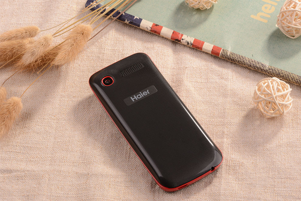 海尔(Haier)M500 移动/联通2G 双卡双待老人手机 红色 官方标配