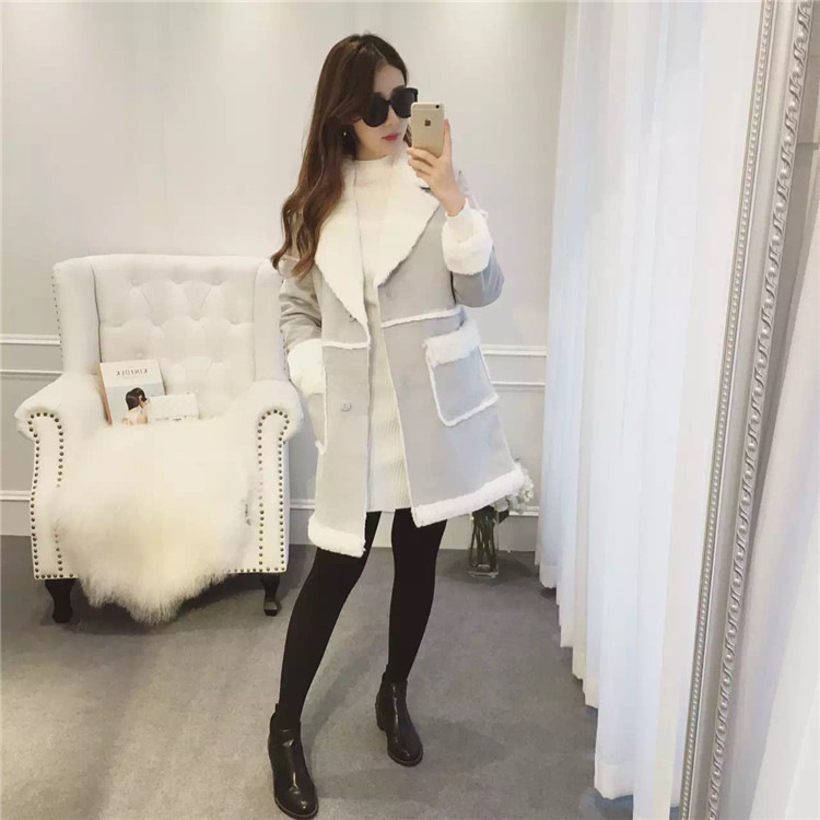 Elizabeth Bessie 2015 winter, Korean fashion sense of skin-stitching is designed to comply with gross jacket White M? Picture, prices, brand platters! The elections are supplied in the national character of distribution, so action, buy now enjoy more preferential! As soon as possible.