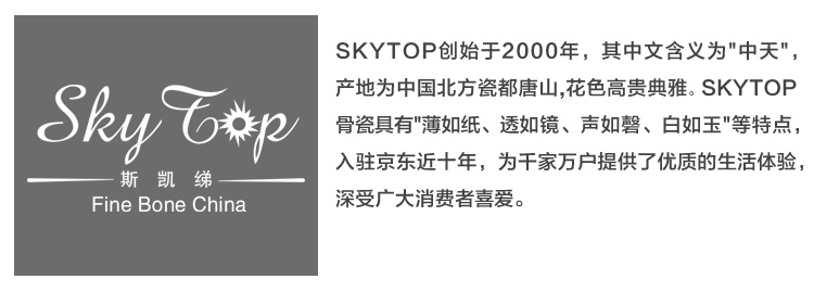 
                                        SKYTOP斯凯绨 陶瓷大汤碗骨瓷带盖汤锅饭盆 9英寸永恒玫瑰（含汤勺）                