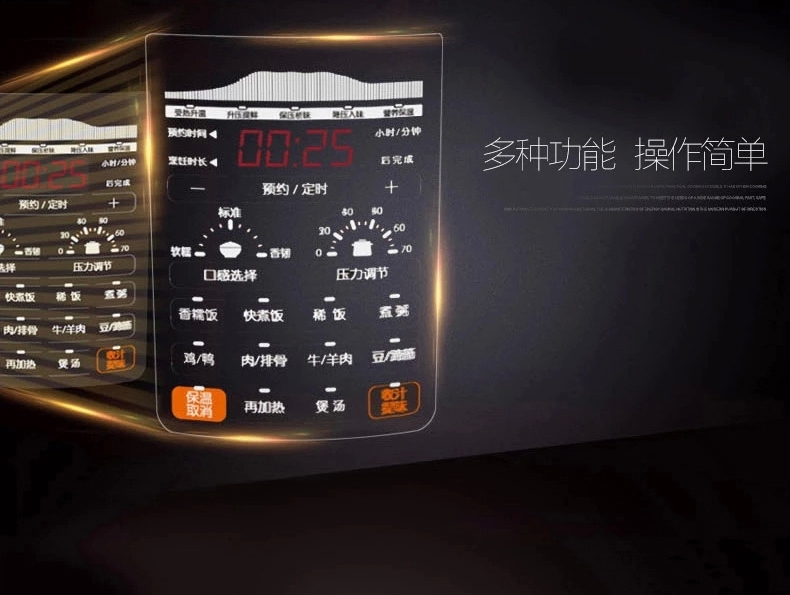 SUPOR/苏泊尔 CYSB50YC520Q-100 电压力锅双胆5L智能饭煲高压正品 红色