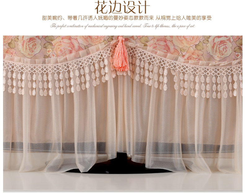 
                                        【全店3件8折】久梦 液晶电视套 42英寸电视机罩子 欧式布艺电视防尘罩 香榭丽舍A款 65英寸                