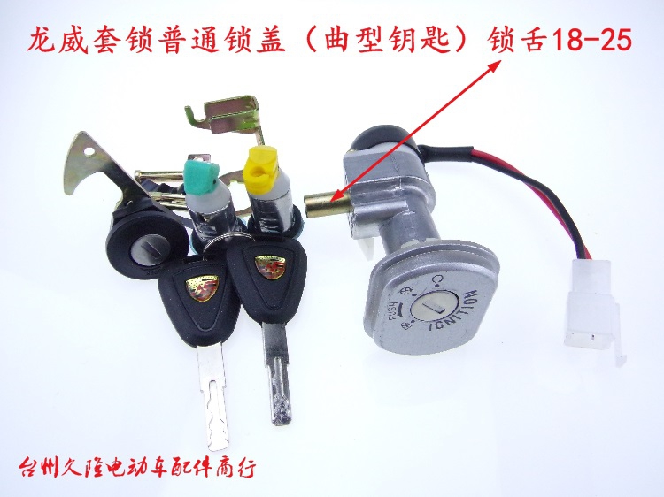 点缤适用于电动车电源锁龙威电摩电门龙头锁新希望绿源绿佳绿驹立马