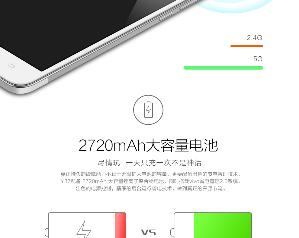 vivo Y37 移动4G手机 香槟金