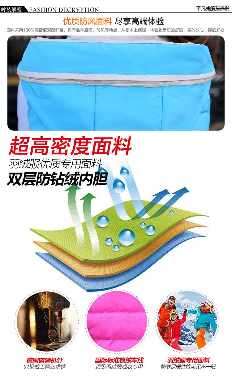 理查以纯森609#2015秋冬女短款时尚羽绒棉马甲女秋冬韩背心马夹连帽潮L-MJXWZ 浅蓝色 XL