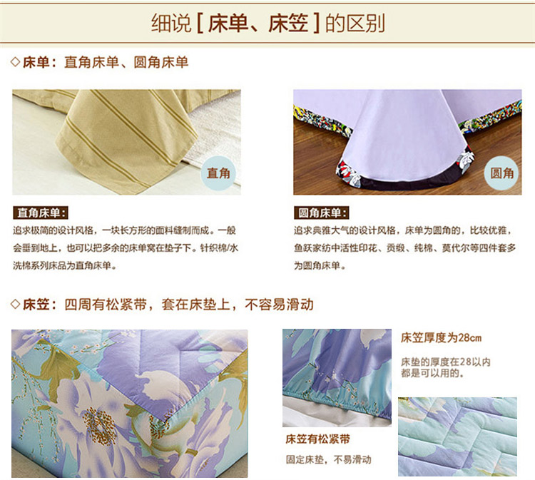 
                                        【京东快递】摩亚 床笠双人床1.5米/1.8米可水洗防滑床垫床套席梦思 群芳争艳 180cm*200cm                