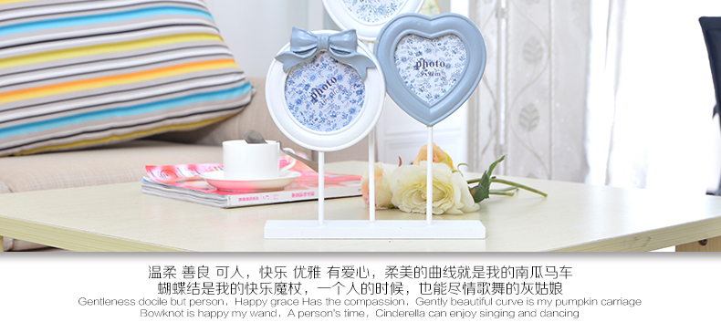 古笛 韩式树脂创意婚纱照相框相片架摆台7寸56寸8寸10寸A412寸16寸 组合摆件 实物拍摄 纯手工做法 不同批次会有不同