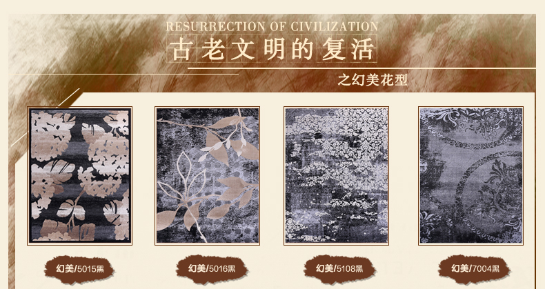 戈尔登地毯 土耳其进口现代简约客厅茶几地毯 卧室沙发垫房间地毯 土耳其进口7004黑 160cmx230cm