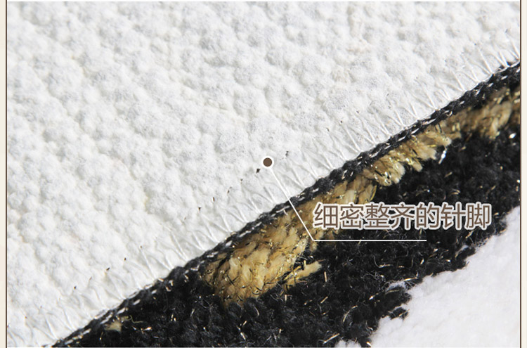 大达 金线提花地垫门垫卧室床边防滑脚垫 方格驼DA7411-1 50*80