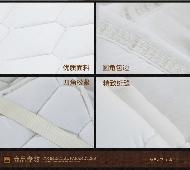 
                                        帝菲雅 星级酒店床垫保护垫 席梦思床褥单层保护垫 夹棉床笠垫子 白色床笠款 1.8米床180x200cm                