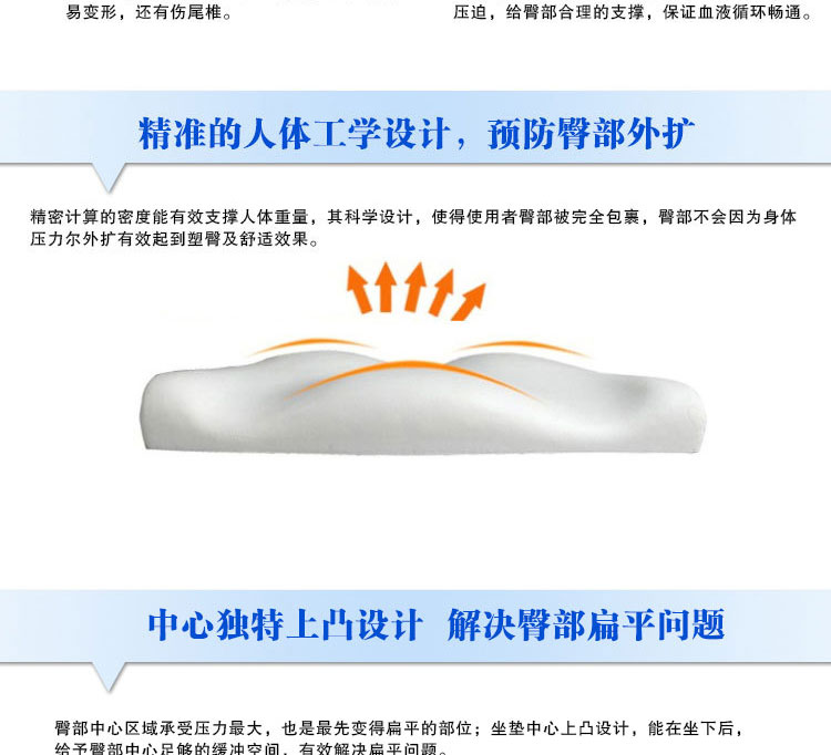 恬宁尔 记忆棉慢回弹记忆棉保健腰靠 汽车靠垫 办公室腰枕 车用护腰垫背