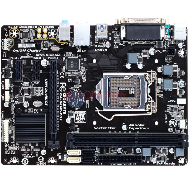 技嘉（GIGABYTE）H81M-DS2主板 (Int...