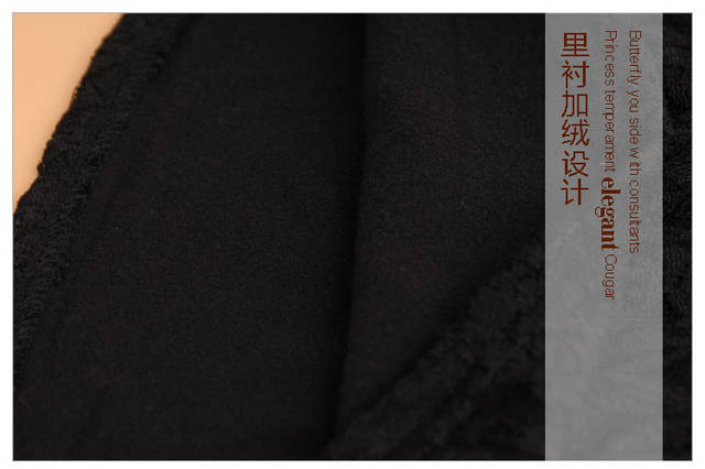 依澜汐　2015秋冬装新款长袖蕾丝衫韩版大码女装t恤小衫打底衫修身上衣潮9137 蓝色 XL(110-120斤)