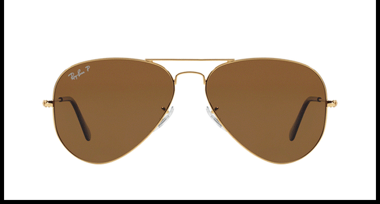 rayban雷朋太阳镜意大利进口飞行员系列男女时尚蛤蟆镜金色金属镜架