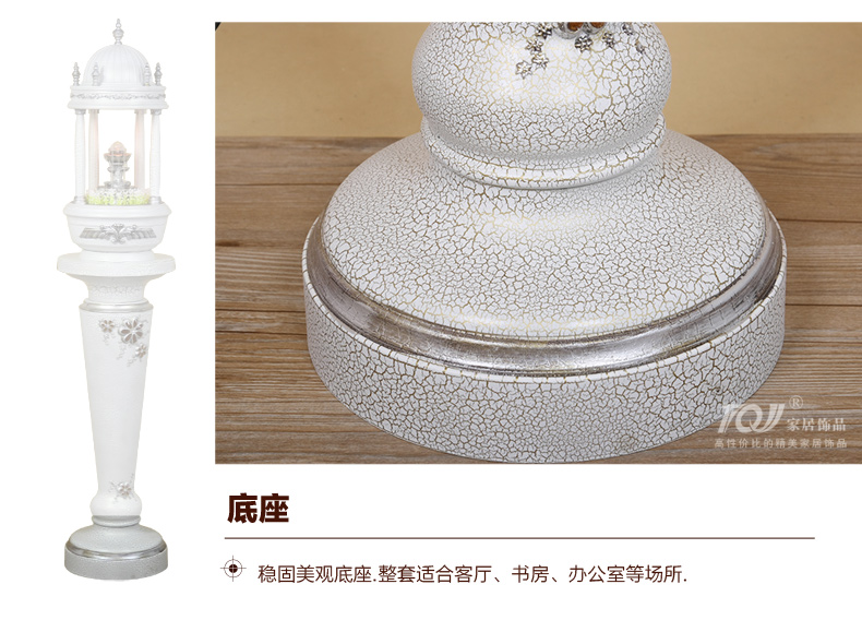 
                                                            丽盛（LISHENG）欧式田园流水桌面风水盆景家居装饰工艺品喷泉招财摆件 流水+罗马柱                