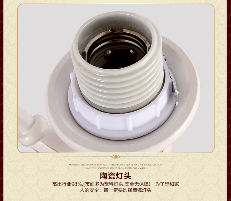 华艺灯饰 壁灯床头卧室欧式简约镜前客厅过道树脂灯具 艾克诗顿 WL0064 1头
