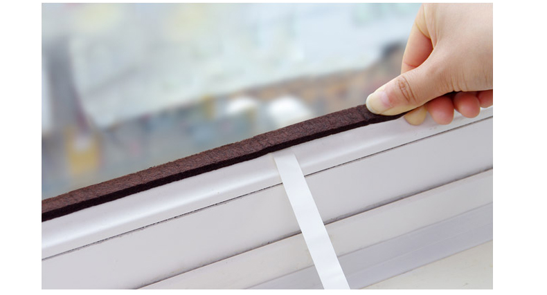 越自然 5卷自粘型门窗密封条隔音胶条 塑钢窗户防风保暖防尘条 铝合金