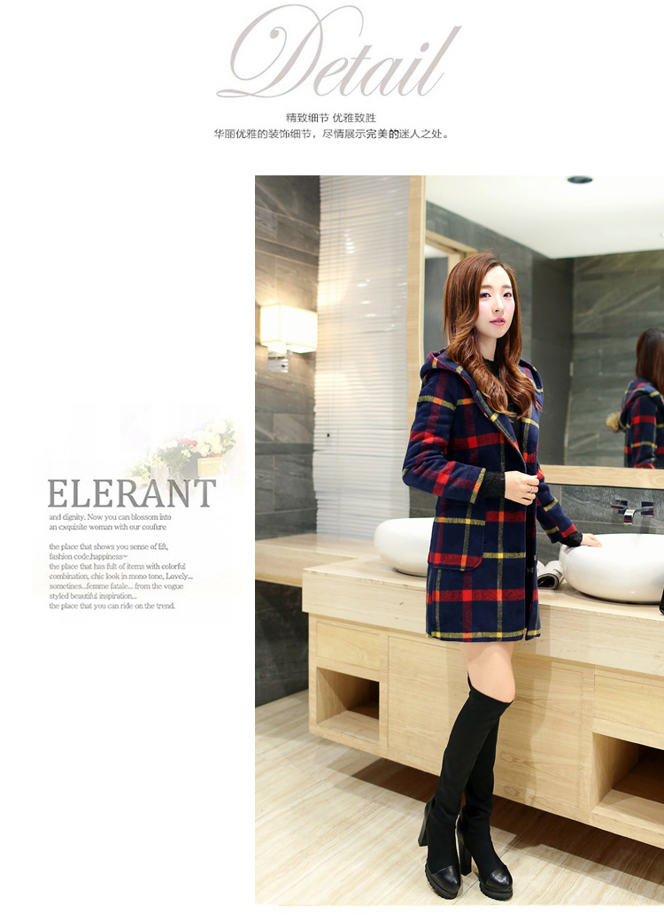 Mr. Qian 2015 new products in the autumn and winter long coats of female Korean? stylish grill is a gross? red and yellow jacket female W1569 grid L picture, prices, brand platters! The elections are supplied in the national character of distribution, so action, buy now enjoy more preferential! As soon as possible.