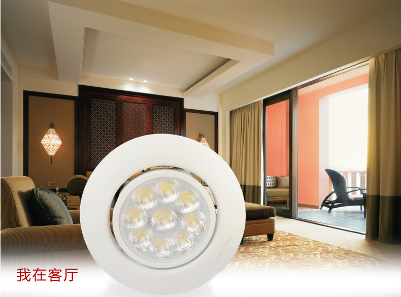 
                                                                                飞利浦（PHILIPS） led射灯 天花灯过道灯射闪幻升级版皓动LED筒射灯3W5W7W 新皓动2.7W白色-开孔65-75mm 正白光4000K                