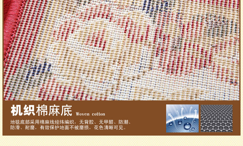 
                                        青格勒 走廊进门垫 丙纶玄关脚垫地垫 卧室书房浴室入户门垫 1255B藏蓝色 800*1200MM                