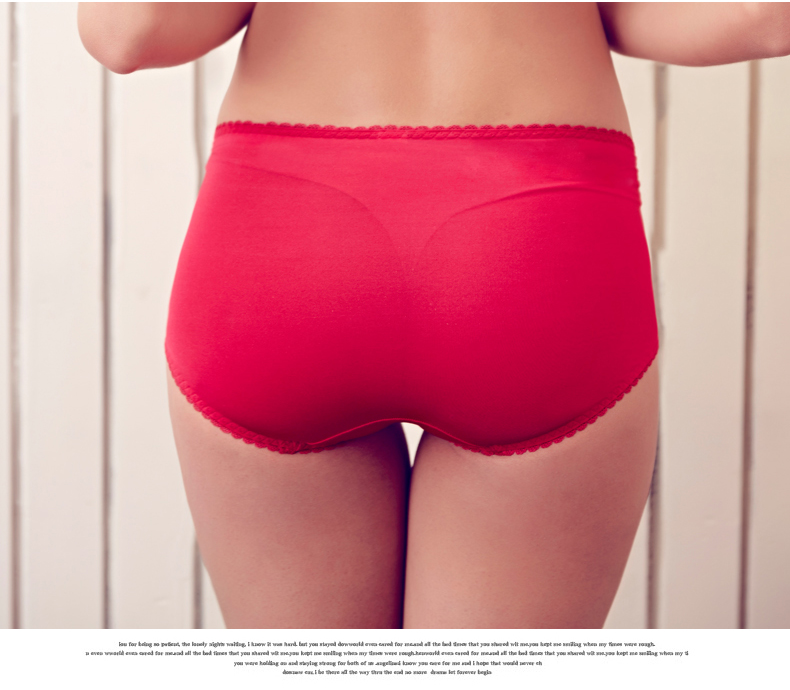 <em>水中花</em>新款 奢华刺绣 女士提臀平角中腰内裤短