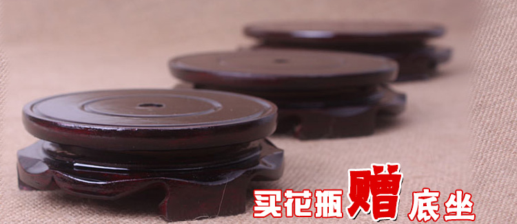 御雕坊 景德镇陶瓷花瓶工艺品摆件 酒柜电视柜办公室房间装饰品摆件 现代时尚家居客厅摆件 麦秆中国红石榴瓶