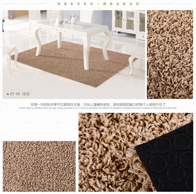 东方地毯 环保彩色拼块地毯客厅沙发地毯 无缝拼接卧室满铺可机洗 HY-02 银灰 60cmx60cm