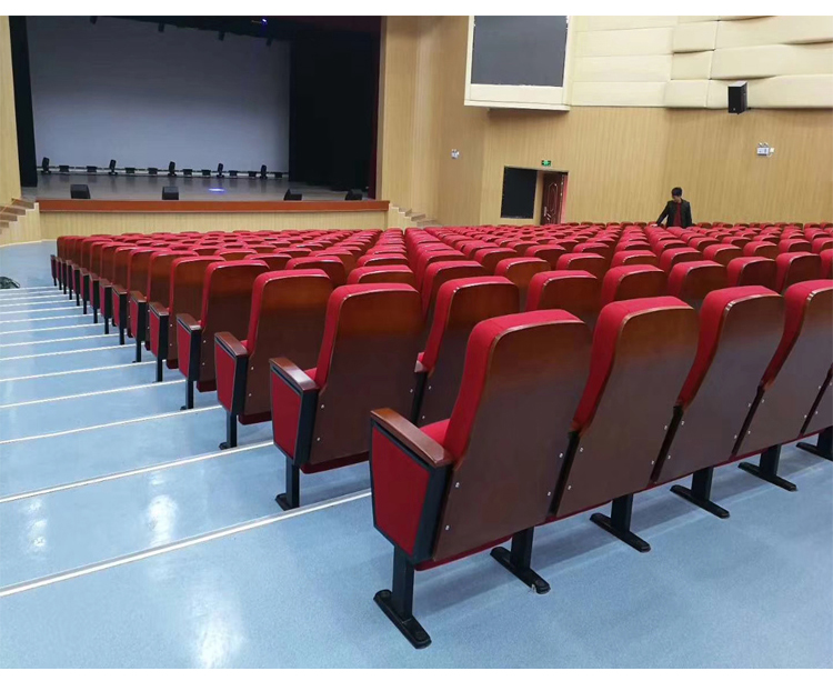 礼堂椅剧院椅影院椅排椅学术报告厅座椅培训椅阶梯教室排椅 后置折叠