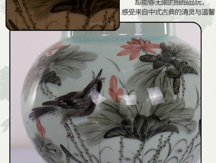 比月中式客厅卧室装饰灯床头灯婚庆台灯景德镇现代创意复古陶瓷台灯3567