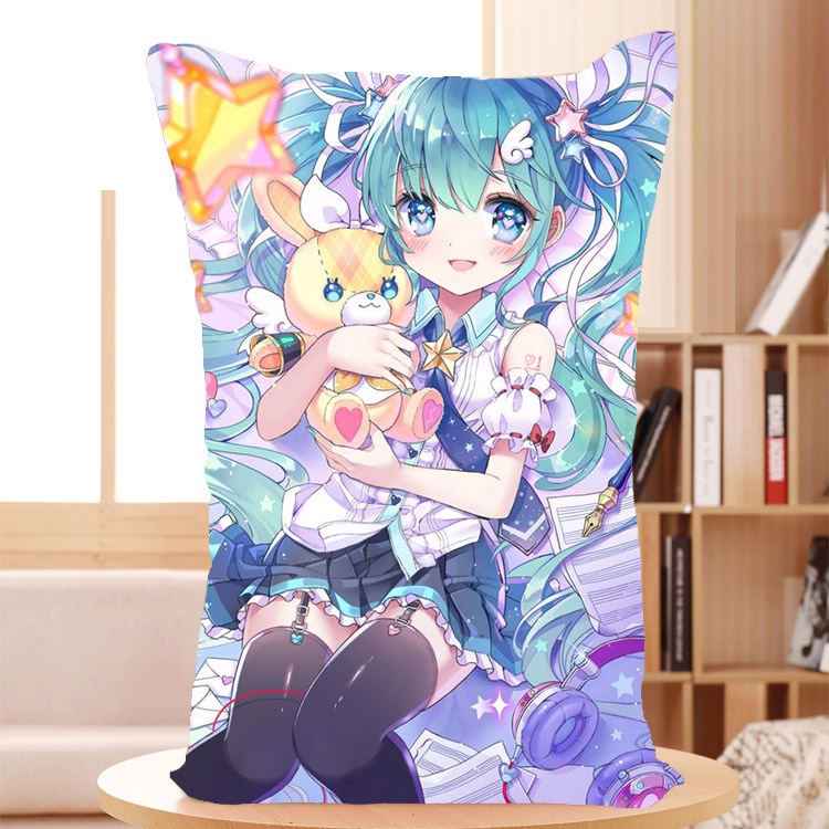 初音未来抱枕 雪初音深海少女米库公主殿下周边 二次元动漫抱枕头大号