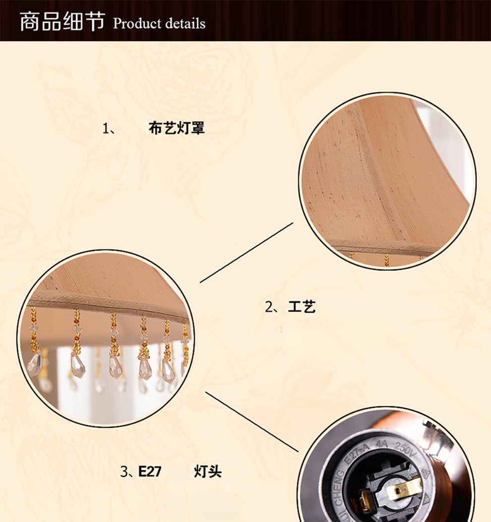 得美莱斯 客厅台灯 欧式台灯 欧式床头灯 欧式台灯 低调台灯 GYB3012