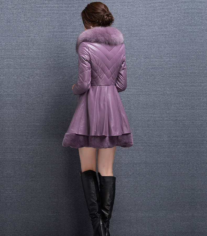 The World 2015 autumn and winter fun Doi new leather garments fox fur feather unit gross girls serving long fur coat 6719 purple  L picture, prices, brand platters! The elections are supplied in the national character of distribution, so action, buy now enjoy more preferential! As soon as possible.