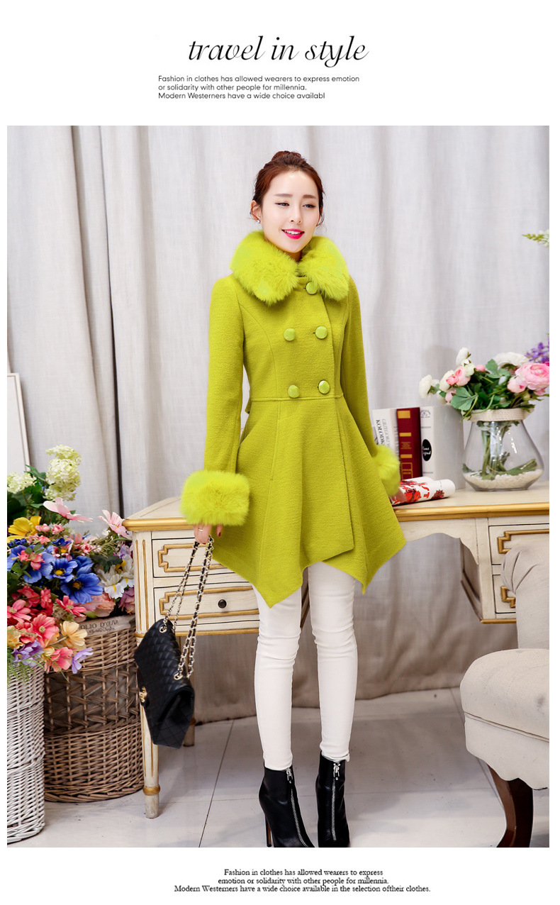 Meijia Garment 2015 autumn and winter in new long with collar coats jacket water? 8032 Blue M picture, prices, brand platters! The elections are supplied in the national character of distribution, so action, buy now enjoy more preferential! As soon as possible.