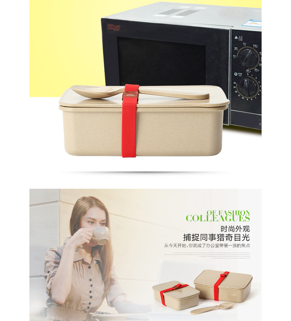 
                                        创意保鲜盒可微波炉加热饭盒学生便当盒 小饭盒600ml适合女性和儿童使用                